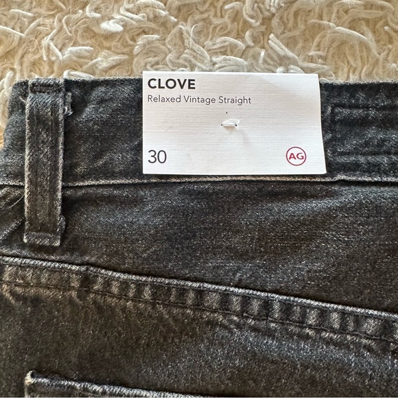 AG Jeans Women’s Clove Relaxed Vintage Straight Black Metropolis Size 30 NWT - Picture 11 of 13